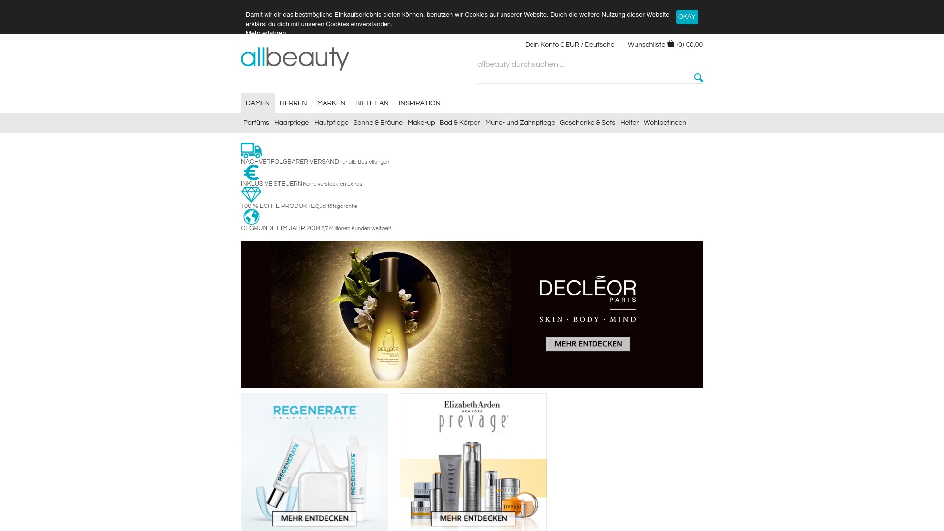 Geld zurück bei Allbeauty: Jetzt im Mai 2026 Cashback für Allbeauty sichern