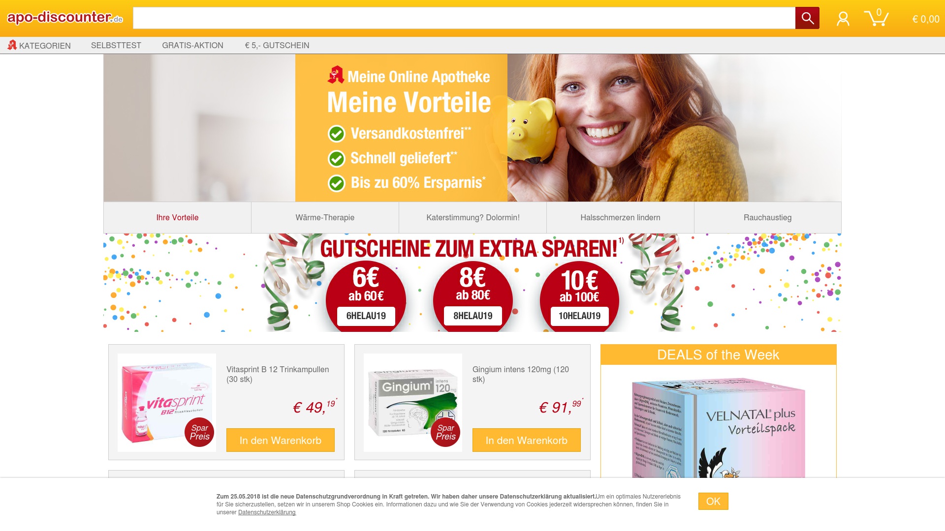 Geld zurück bei Apodiscounter: Jetzt im Juni 2026 Cashback für Apodiscounter sichern