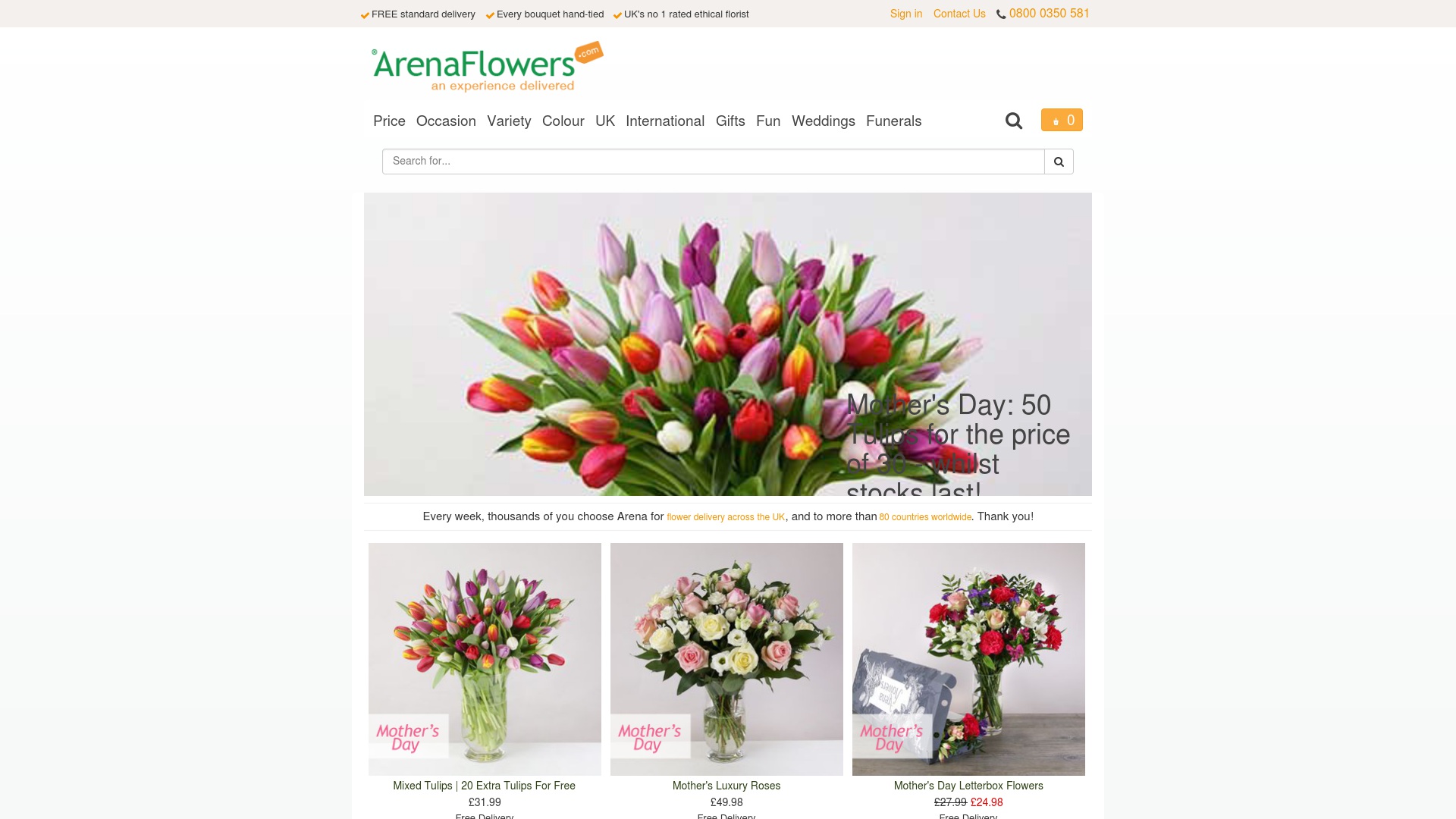 Geld zurück bei Arenaflowers: Jetzt im August 2025 Cashback für Arenaflowers sichern