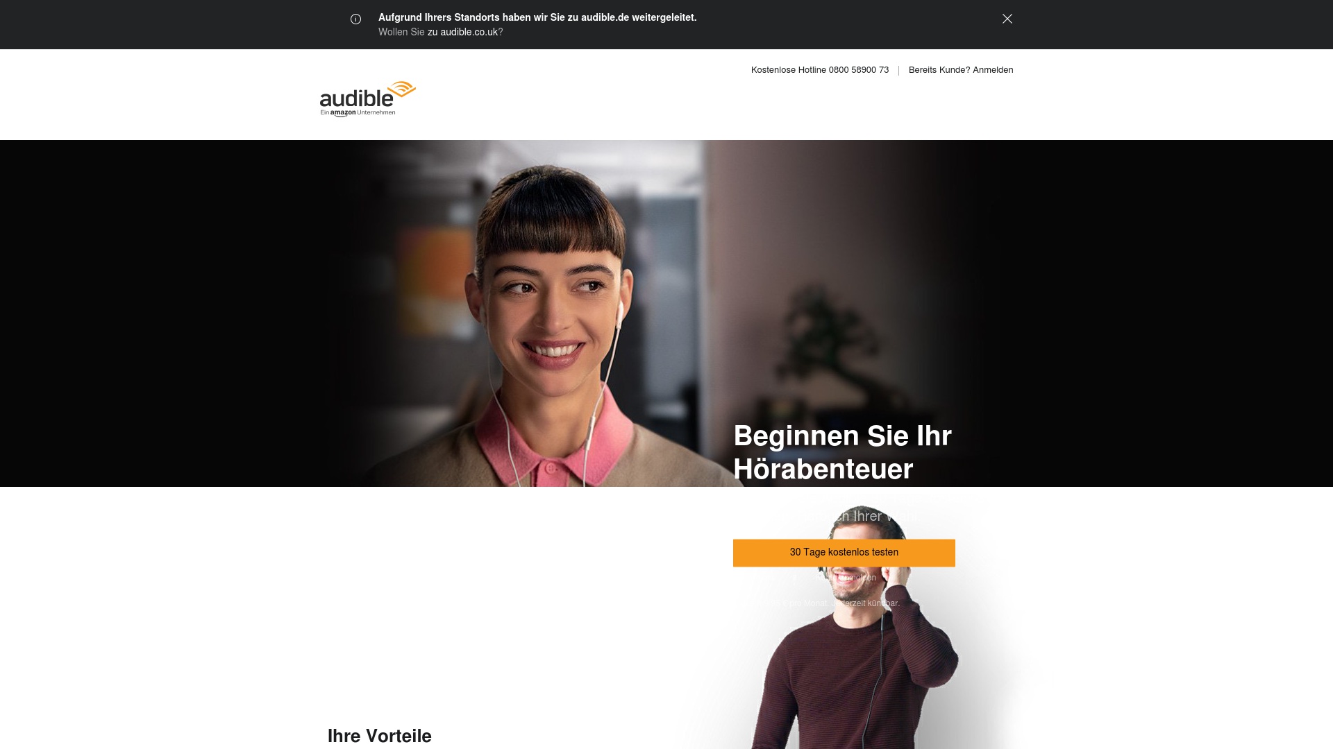 Geld zurück bei Audible: Jetzt im Dezember 2025 Cashback für Audible sichern