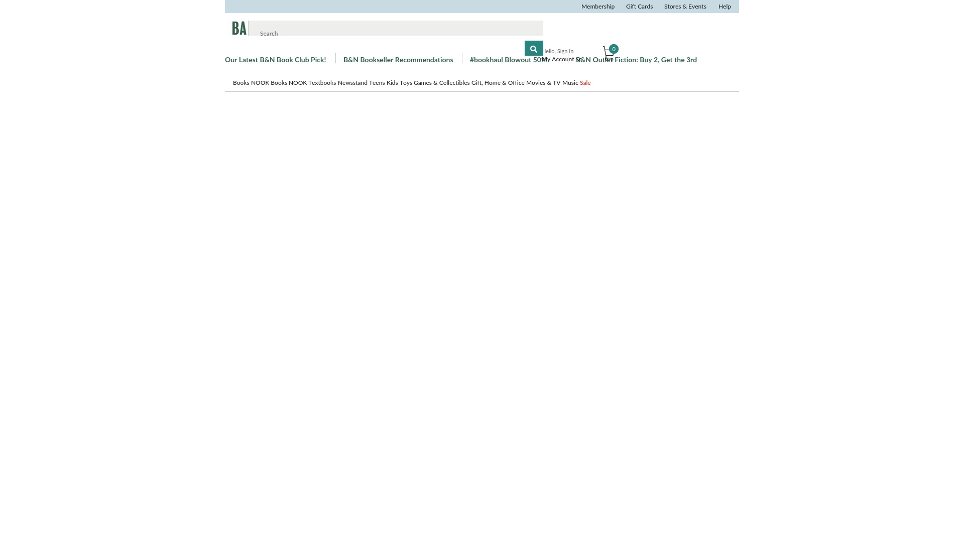 Geld zurück bei Barnesandnoble: Jetzt im September 2025 Cashback für Barnesandnoble sichern