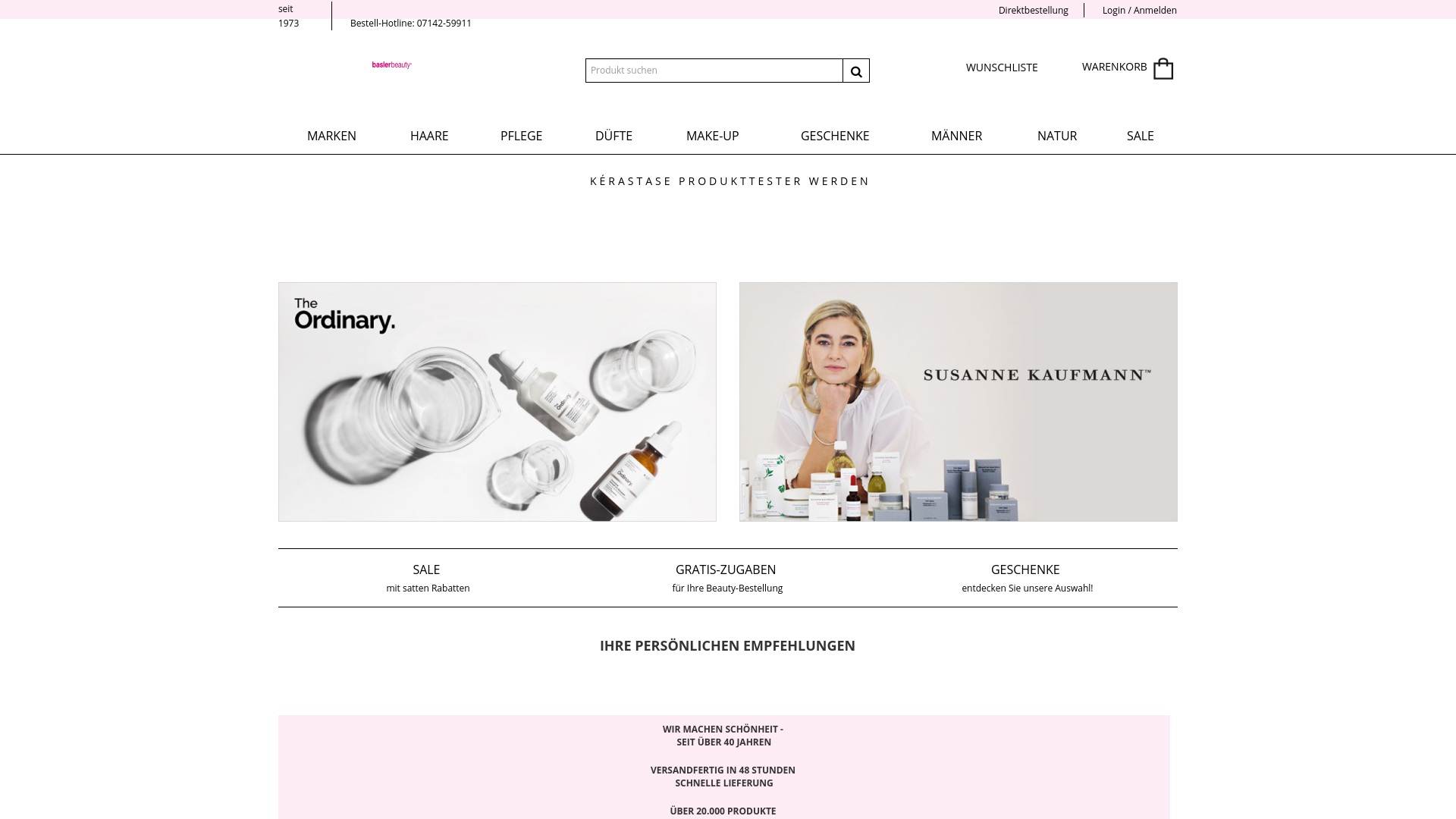 Geld zurück bei Basler-beauty: Jetzt im April 2026 Cashback für Basler-beauty sichern