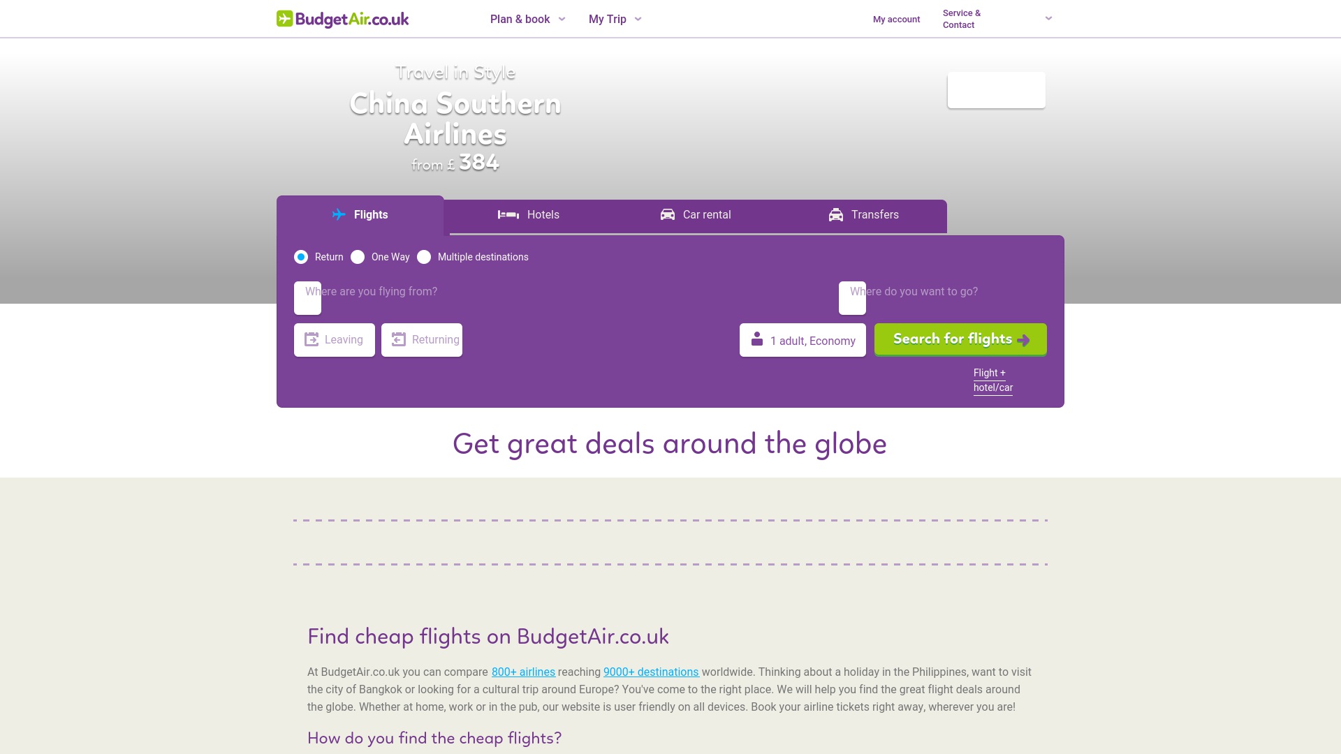 Geld zurück bei Budgetair: Jetzt im April 2026 Cashback für Budgetair sichern