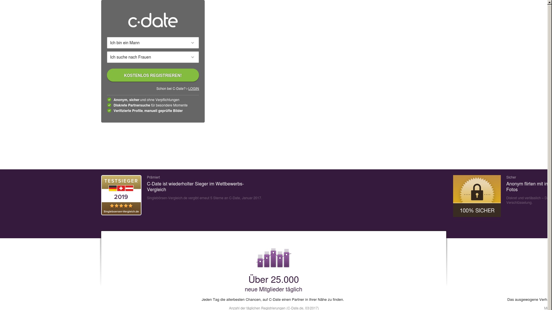 Geld zurück bei C-date: Jetzt im August 2025 Cashback für C-date sichern