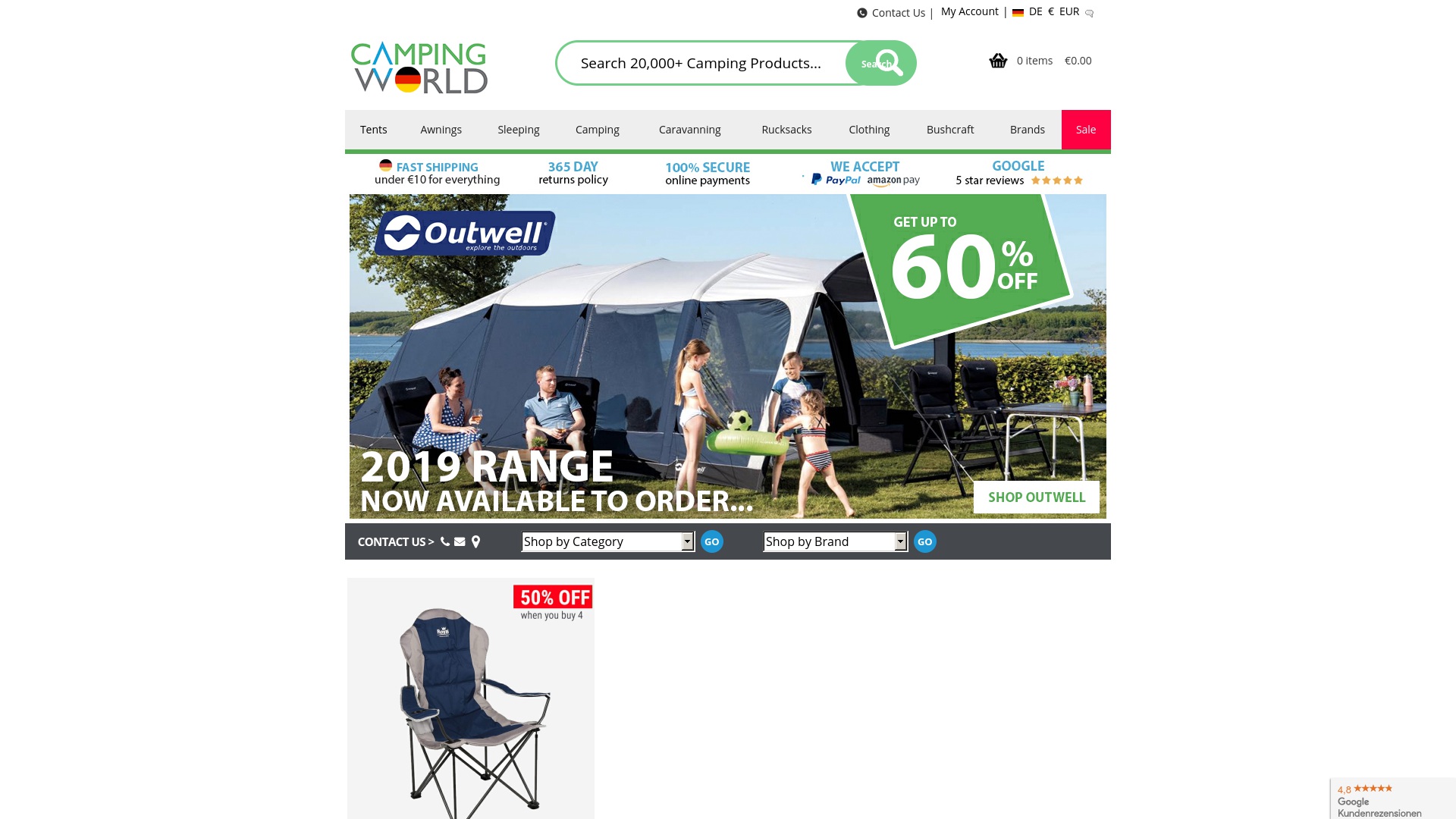 Geld zurück bei Campingworld: Jetzt im April 2026 Cashback für Campingworld sichern