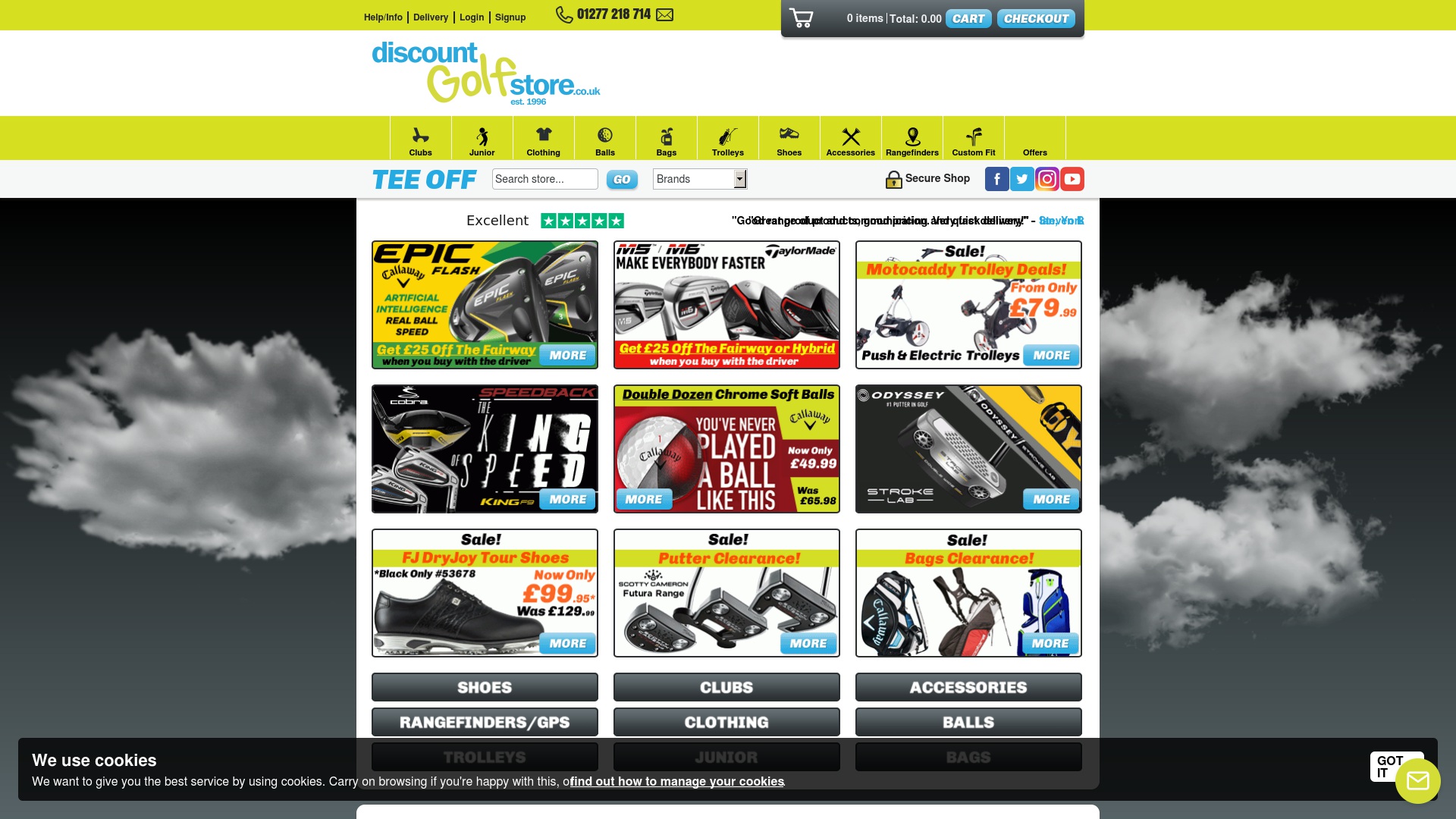 Geld zurück bei Discountgolfstore: Jetzt im August 2025 Cashback für Discountgolfstore sichern