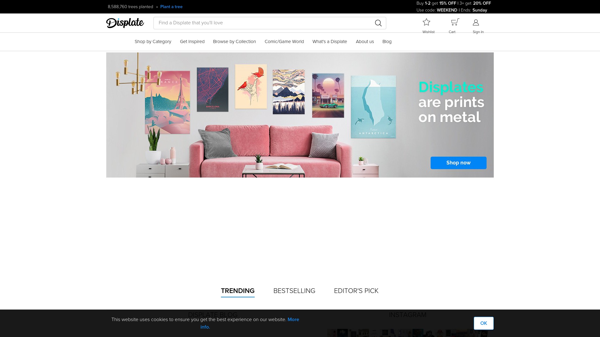 Geld zurück bei Displate: Jetzt im August 2025 Cashback für Displate sichern