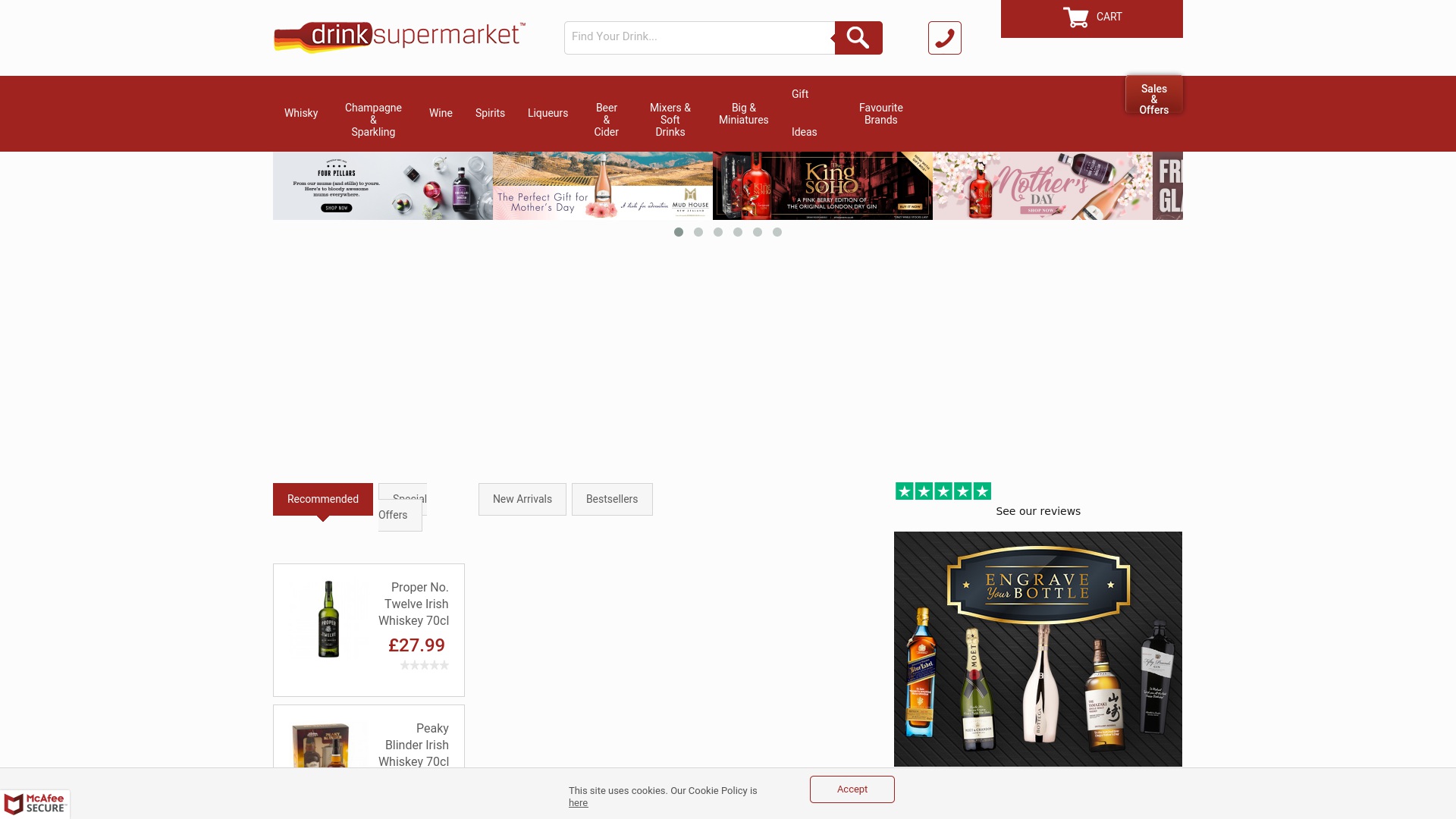 Geld zurück bei Drinksupermarket: Jetzt im August 2025 Cashback für Drinksupermarket sichern