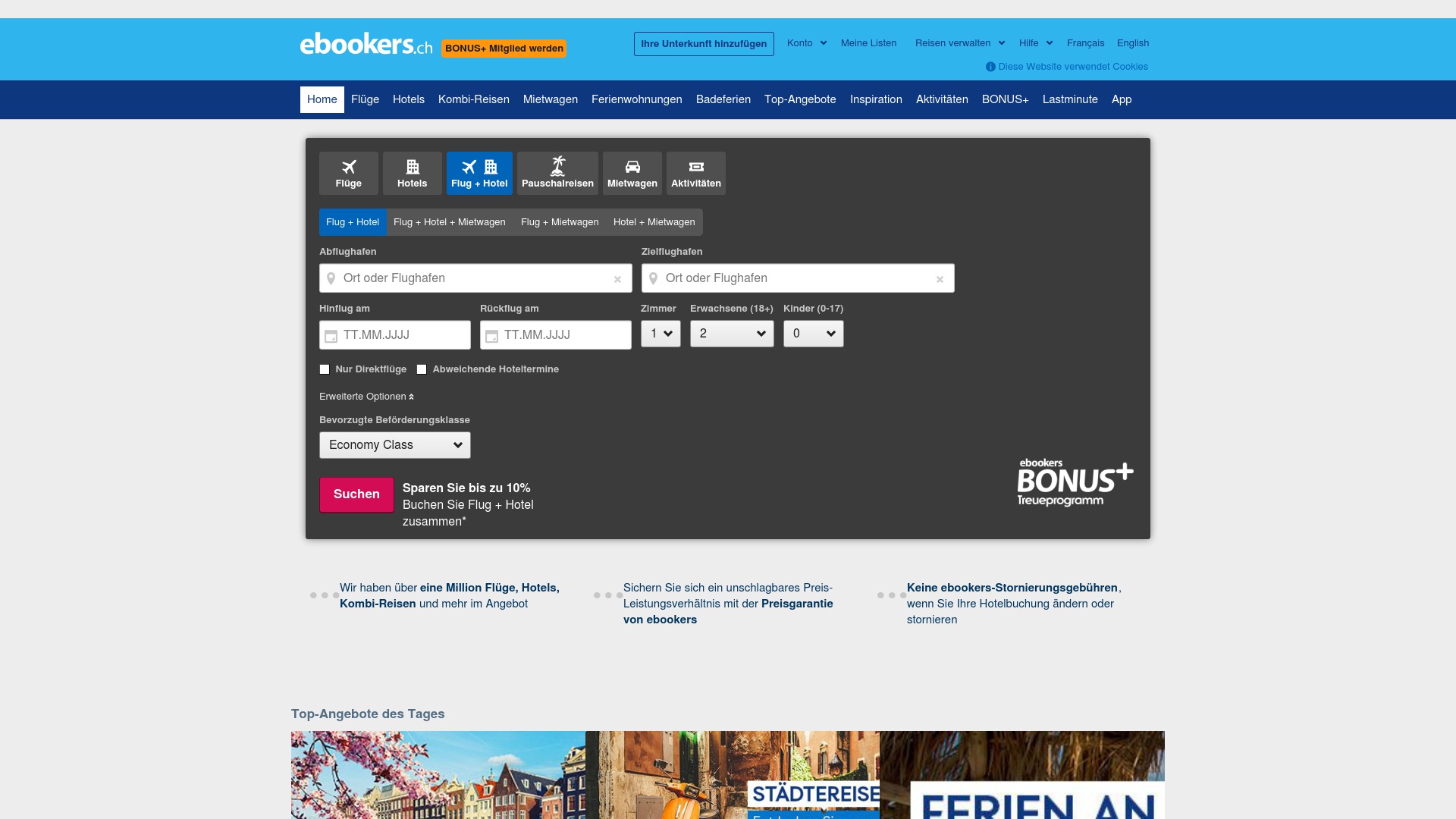 Geld zurück bei Ebookers: Jetzt im November 2025 Cashback für Ebookers sichern