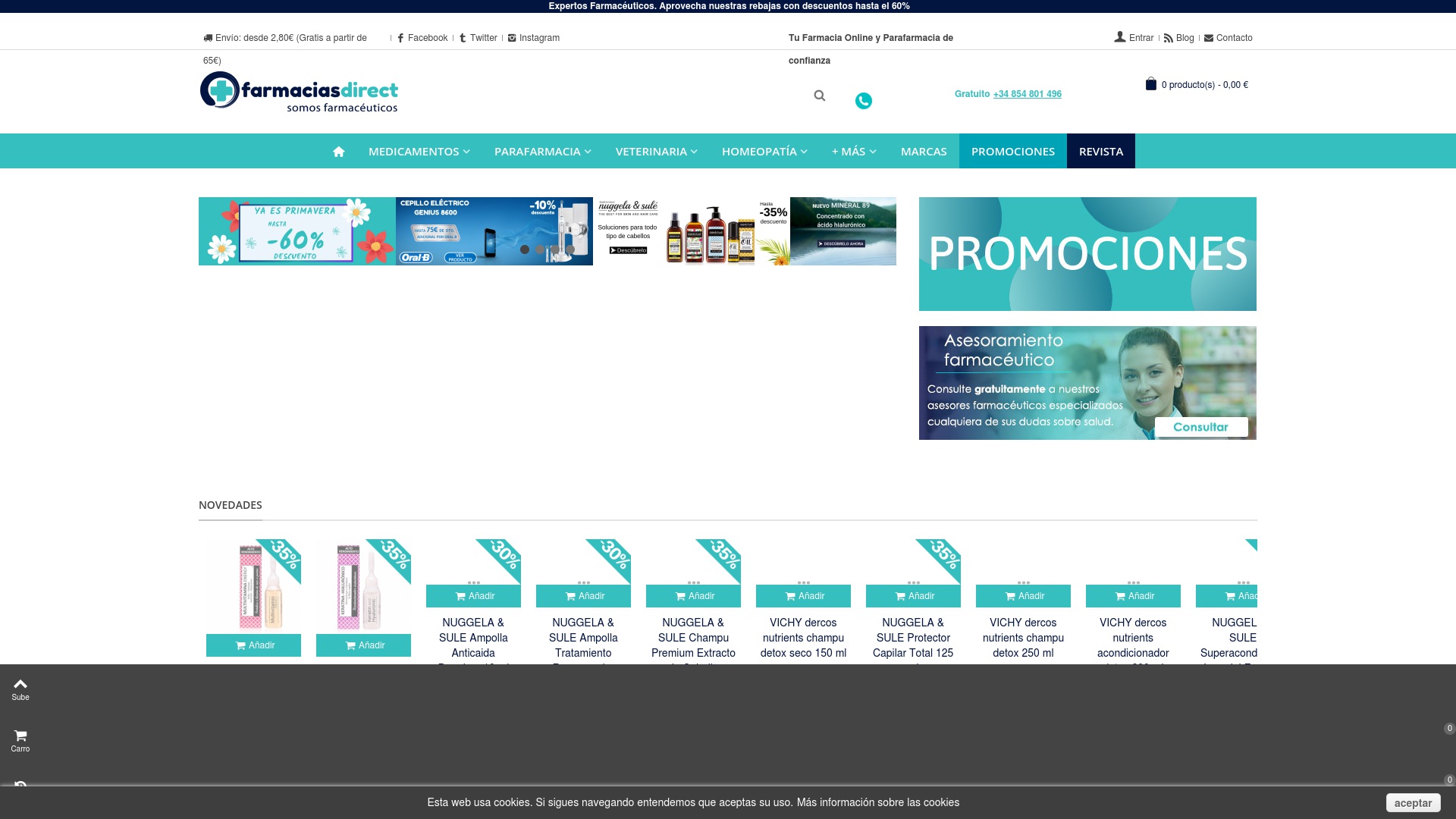Geld zurück bei Farmaciasdirect: Jetzt im September 2026 Cashback für Farmaciasdirect sichern