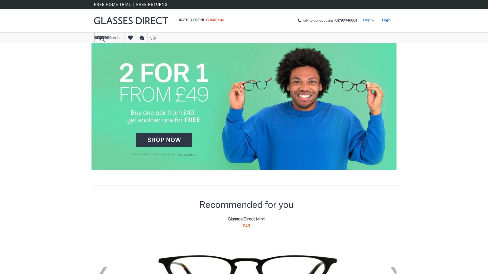 Geld zurück bei Glassesdirect: Jetzt im August 2022 Cashback für Glassesdirect sichern
