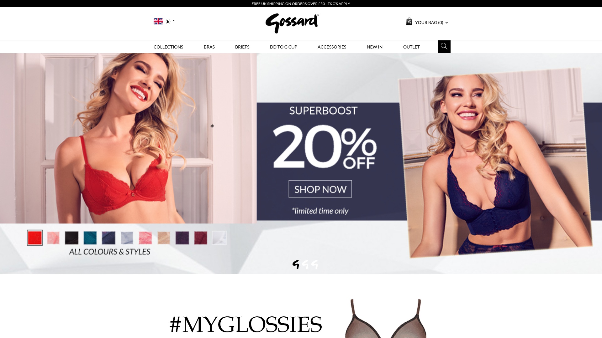Geld zurück bei Gossard: Jetzt im Juli 2025 Cashback für Gossard sichern