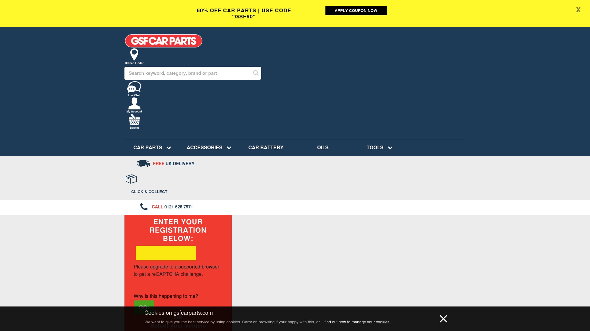Geld zurück bei Gsfcarparts: Jetzt im Dezember 2025 Cashback für Gsfcarparts sichern