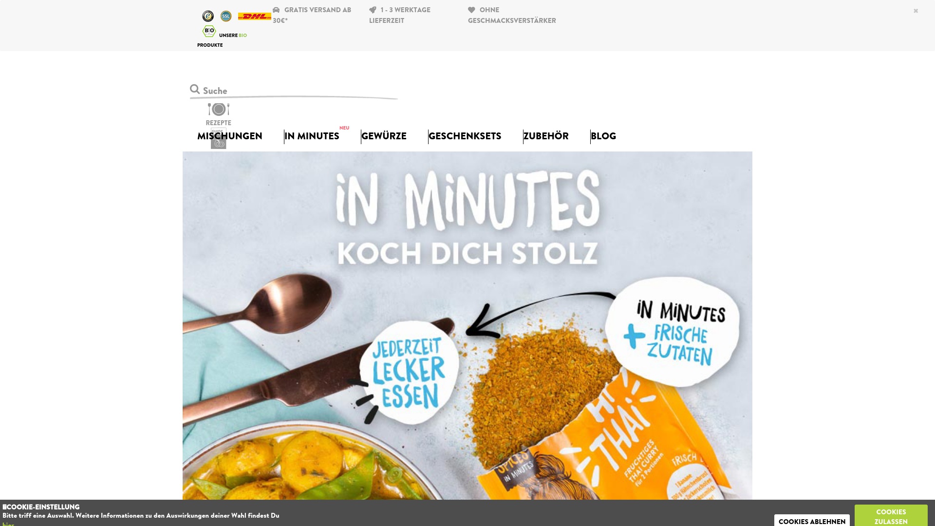 Geld zurück bei Justspices: Jetzt im Mai 2025 Cashback für Justspices sichern