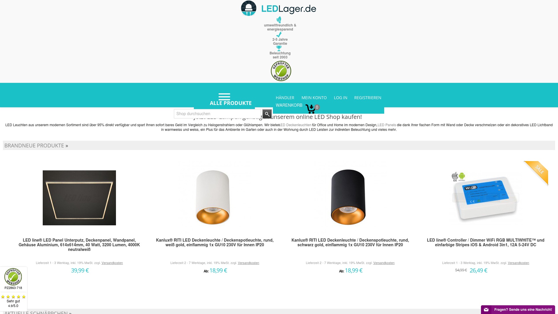 Geld zurück bei Ledlager: Jetzt im Juli 2025 Cashback für Ledlager sichern
