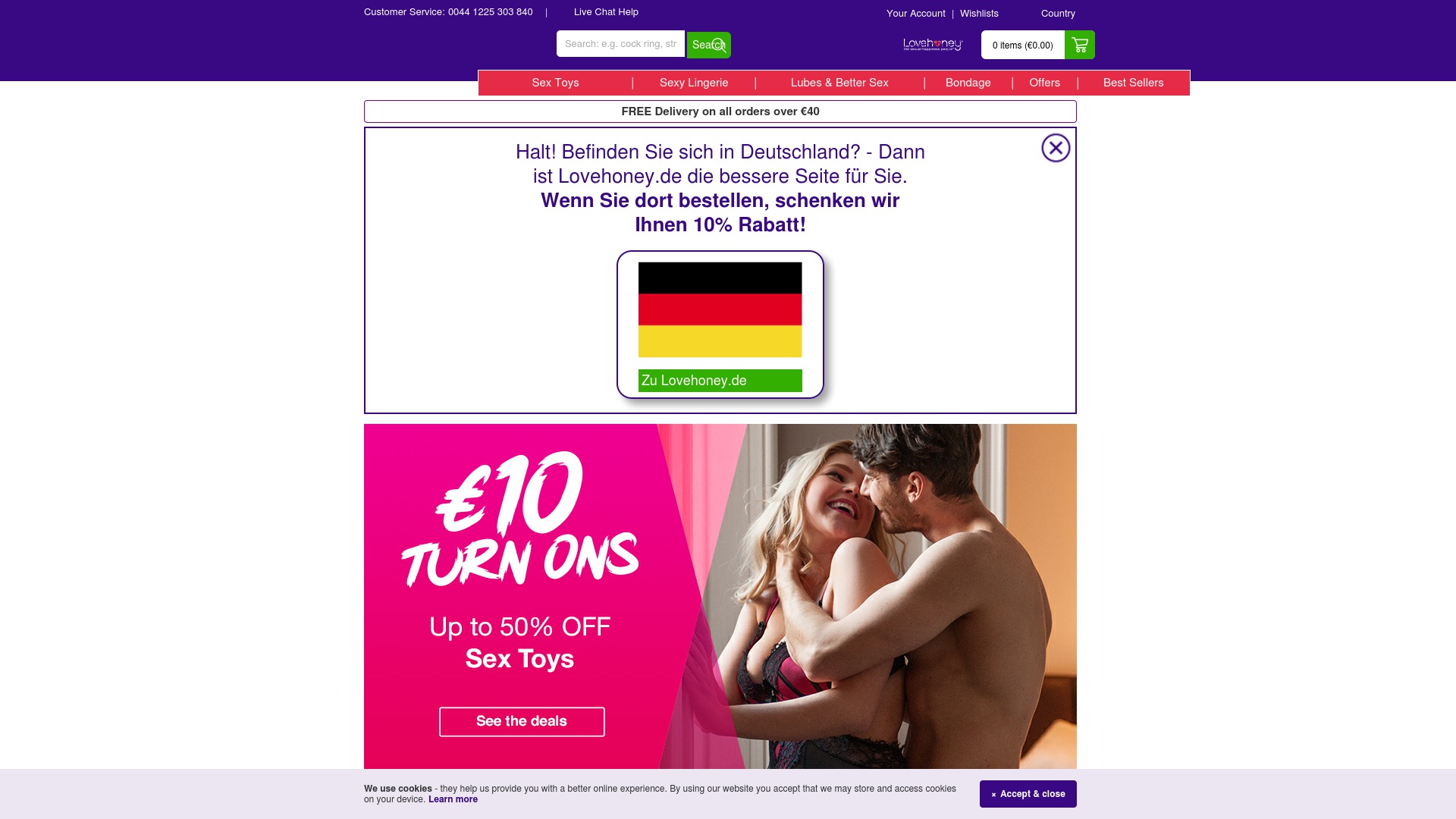 Geld zurück bei Lovehoney: Jetzt im April 2026 Cashback für Lovehoney sichern