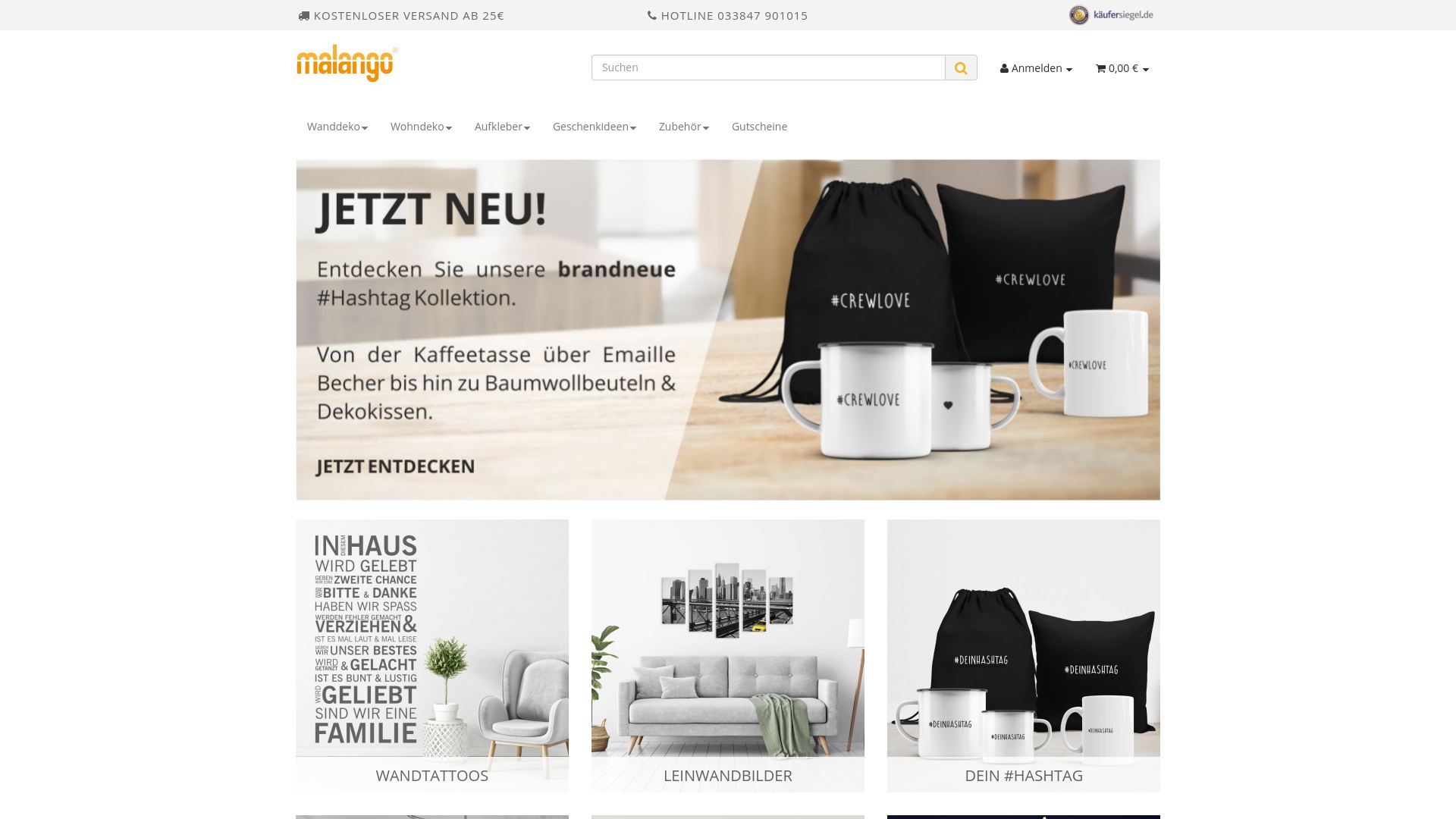 Geld zurück bei Malango: Jetzt im Juli 2025 Cashback für Malango sichern