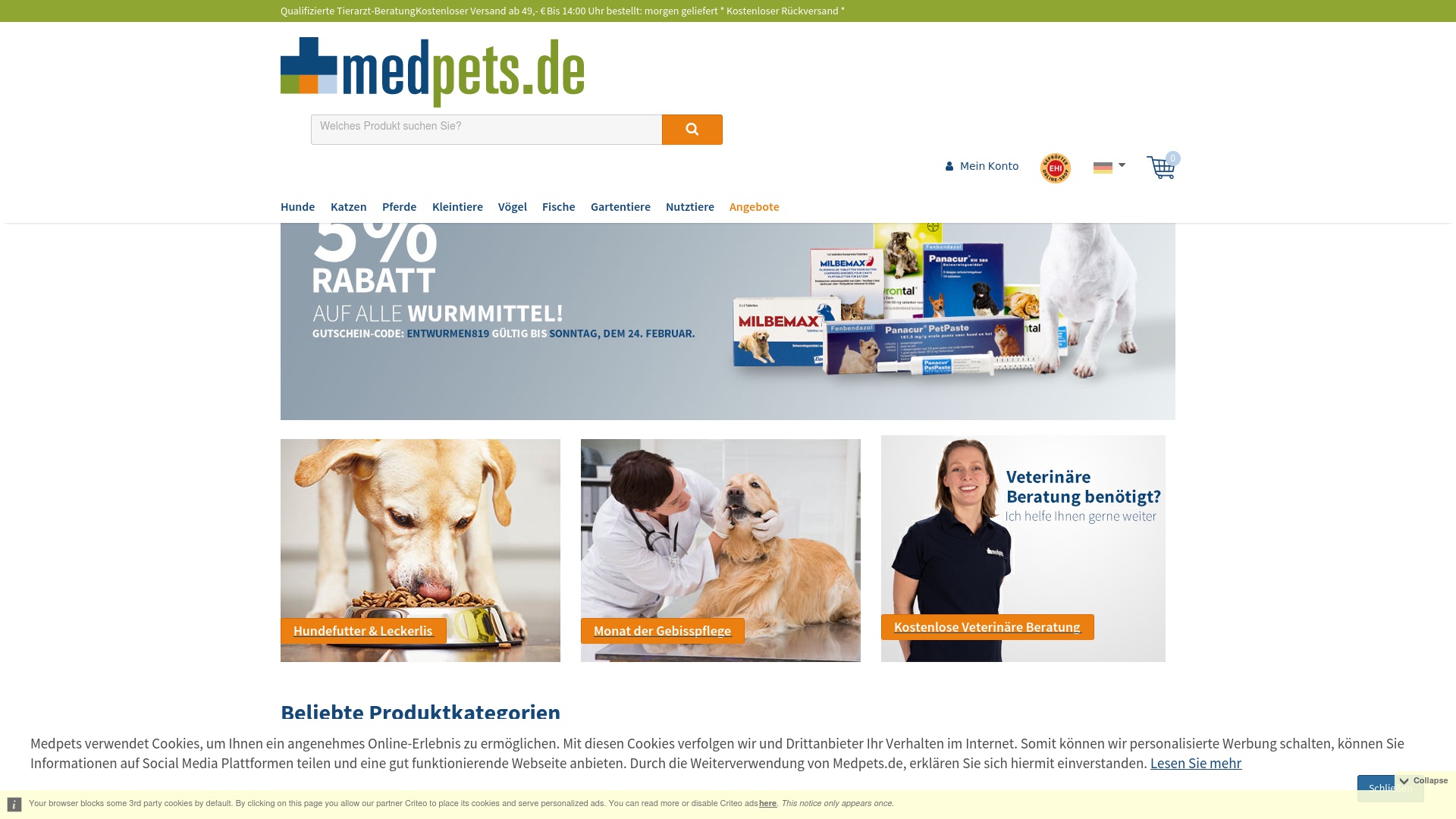 Geld zurück bei Medpets: Jetzt im August 2025 Cashback für Medpets sichern