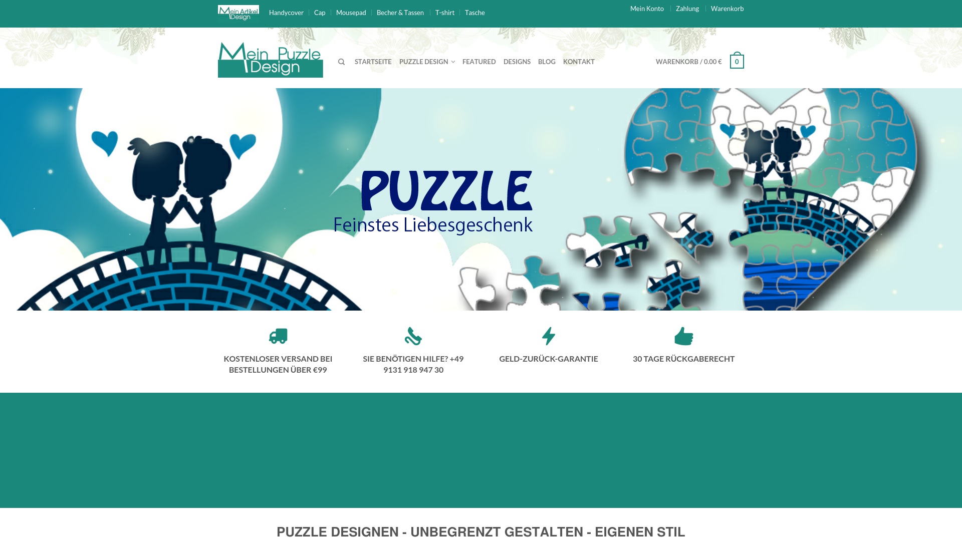 Geld zurück bei Mein-puzzle-design: Jetzt im April 2024 Cashback für Mein-puzzle-design sichern