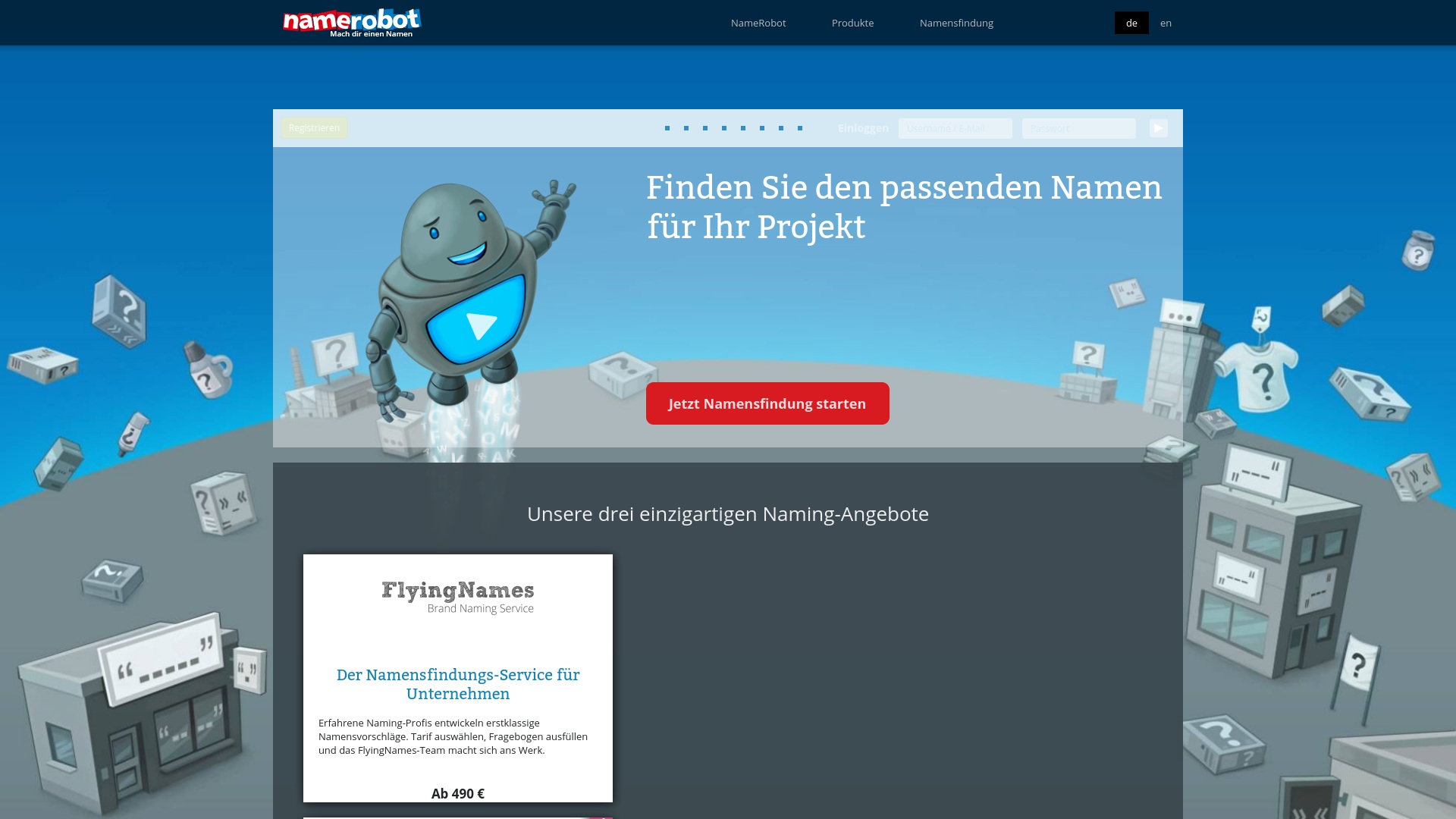 Geld zurück bei Namerobot: Jetzt im Juli 2025 Cashback für Namerobot sichern