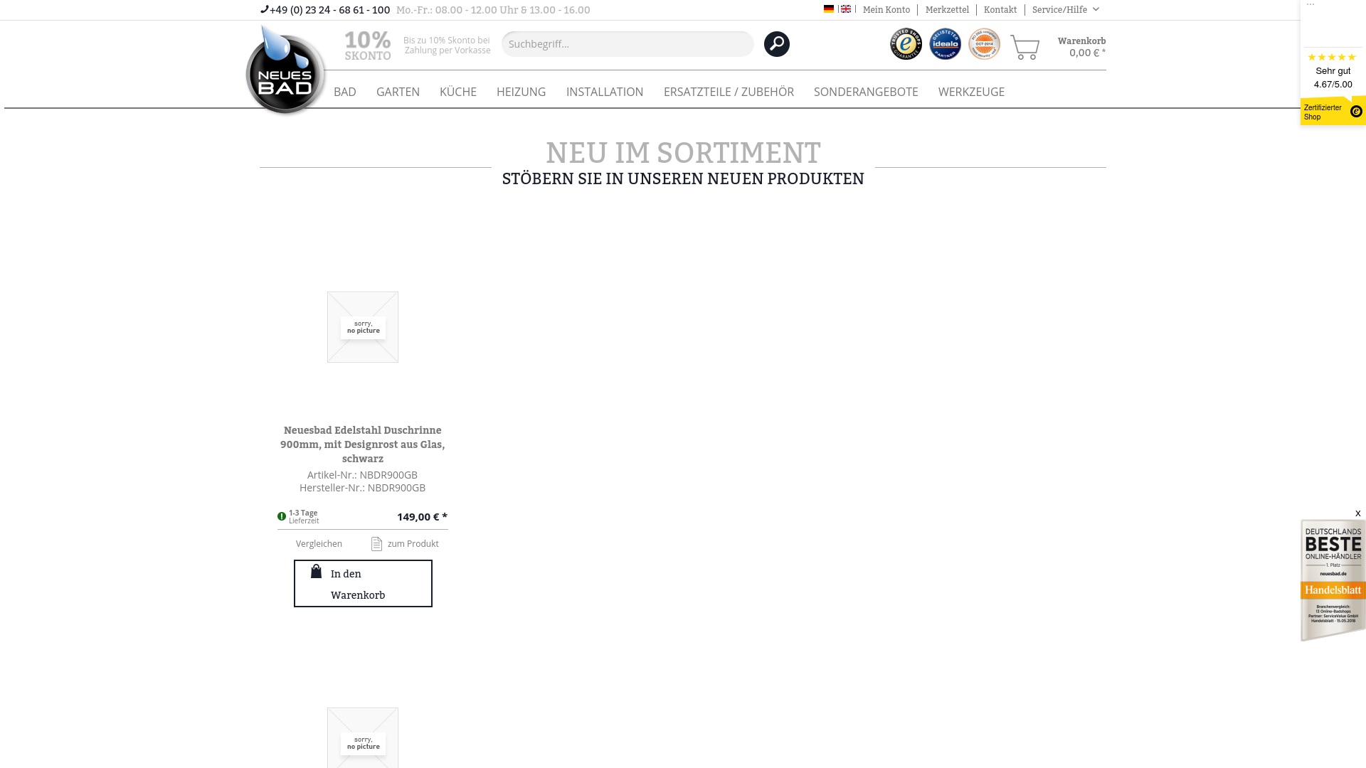 Geld zurück bei Neuesbad: Jetzt im August 2025 Cashback für Neuesbad sichern