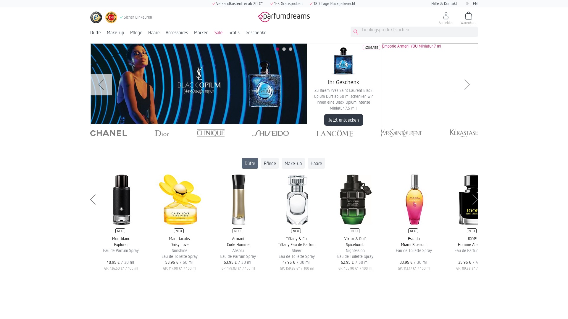 Geld zurück bei Parfumdreams: Jetzt im März 2026 Cashback für Parfumdreams sichern