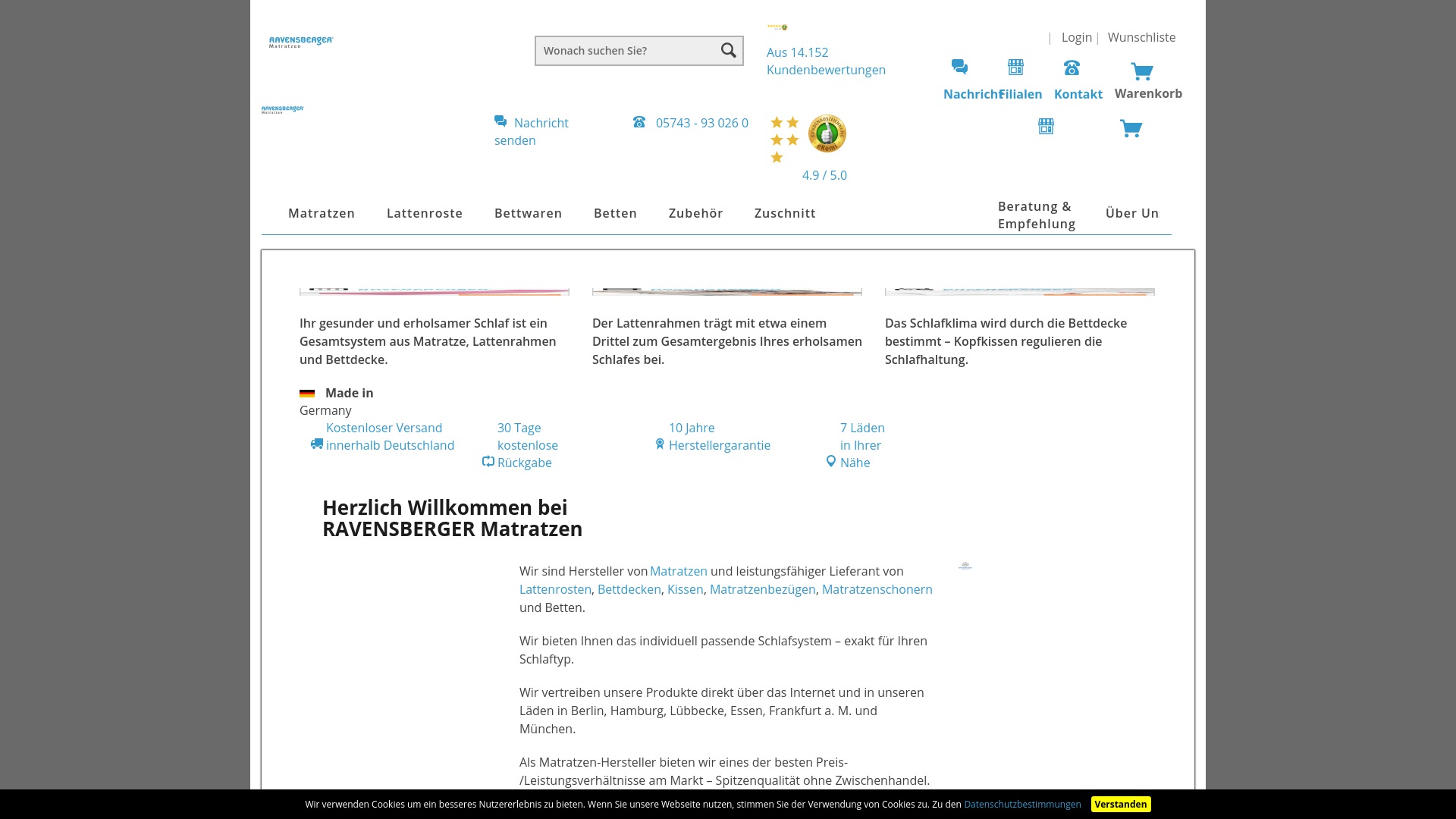 Geld zurück bei Ravensberger-matratzen: Jetzt im Oktober 2025 Cashback für Ravensberger-matratzen sichern