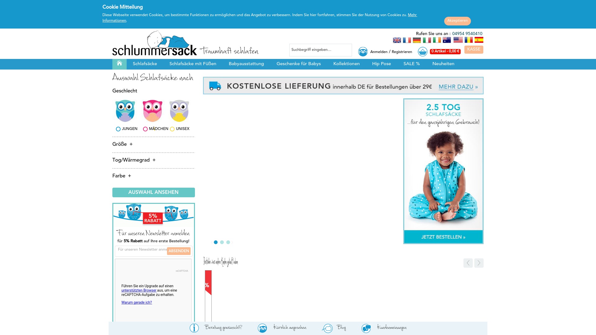 Geld zurück bei Schlummersack: Jetzt im Juli 2026 Cashback für Schlummersack sichern