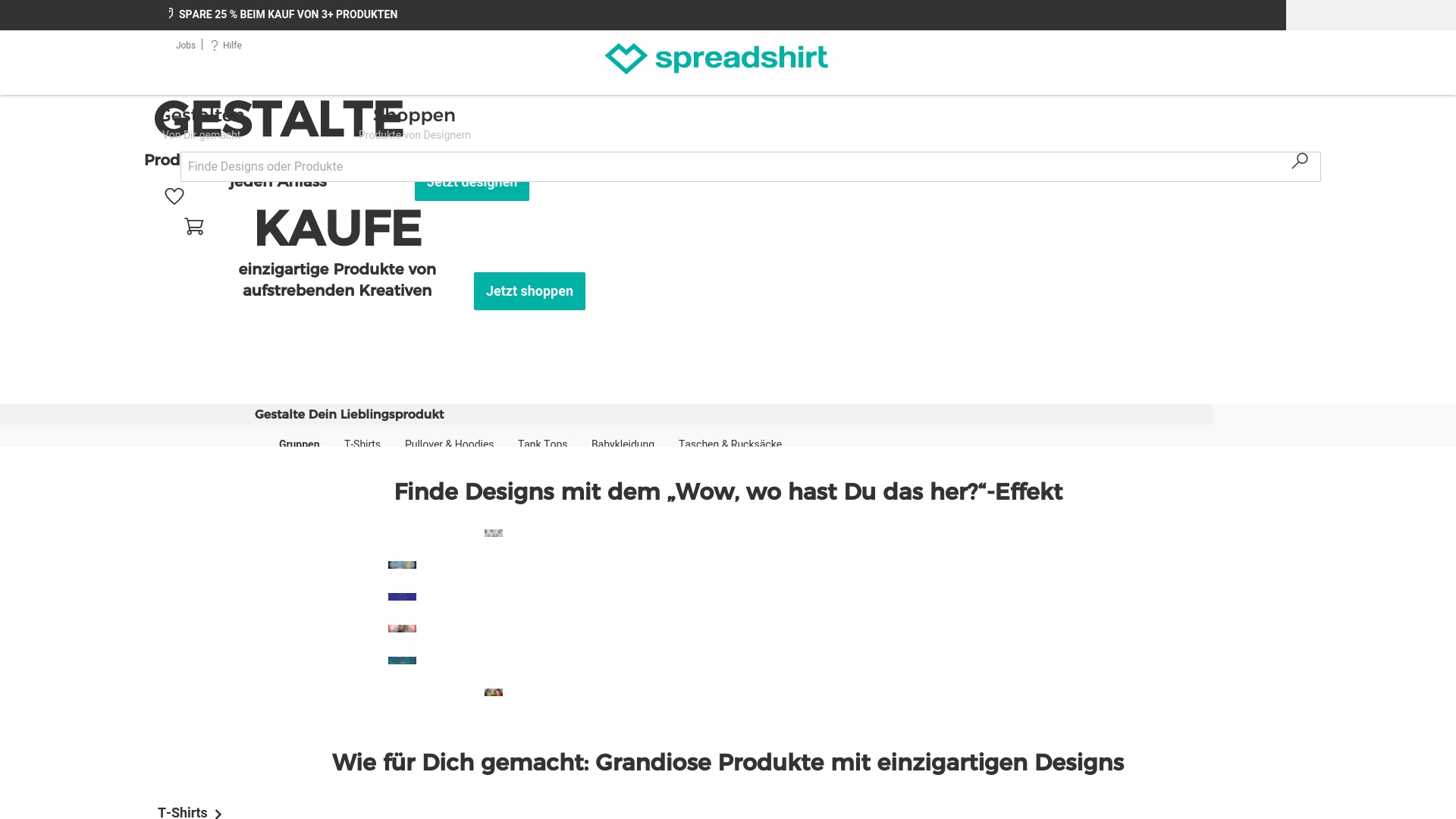 Geld zurück bei Spreadshirt: Jetzt im November 2025 Cashback für Spreadshirt sichern