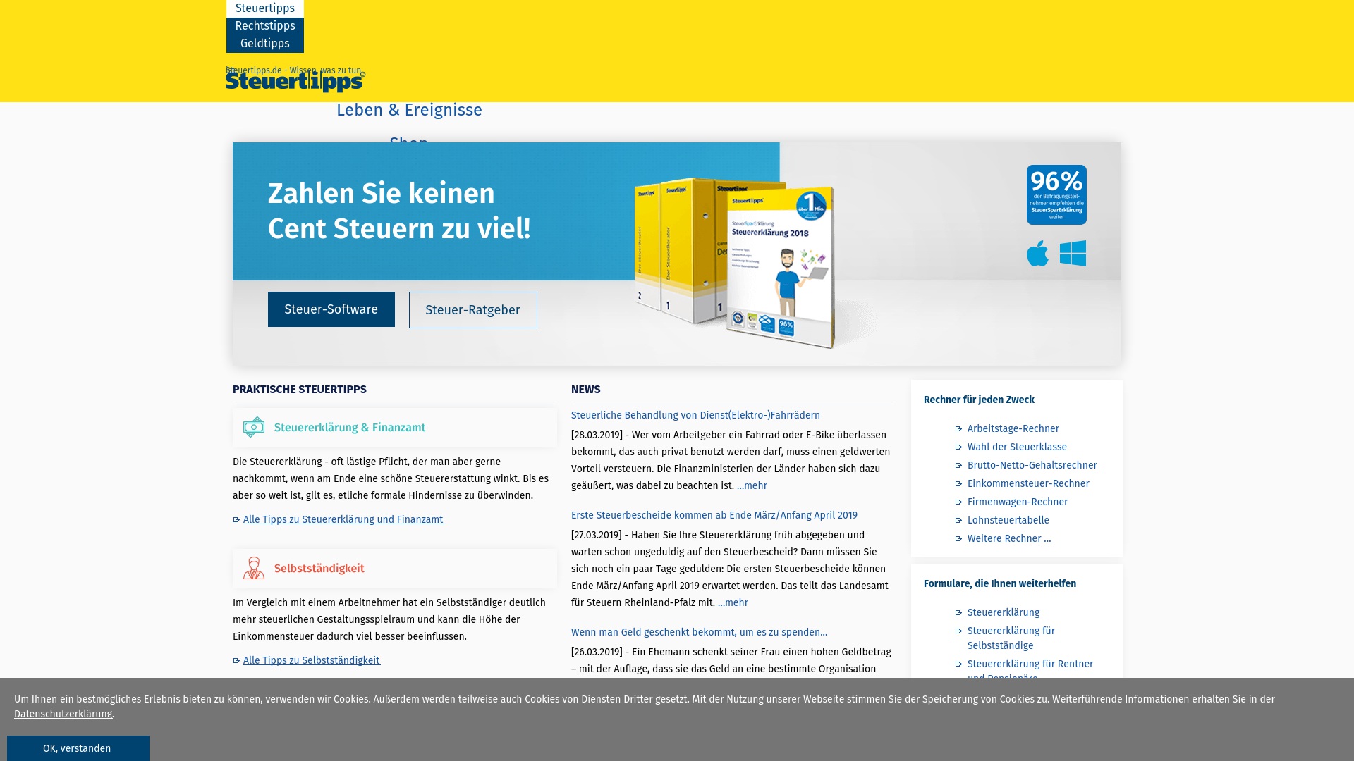 Geld zurück bei Steuertipps: Jetzt im August 2025 Cashback für Steuertipps sichern