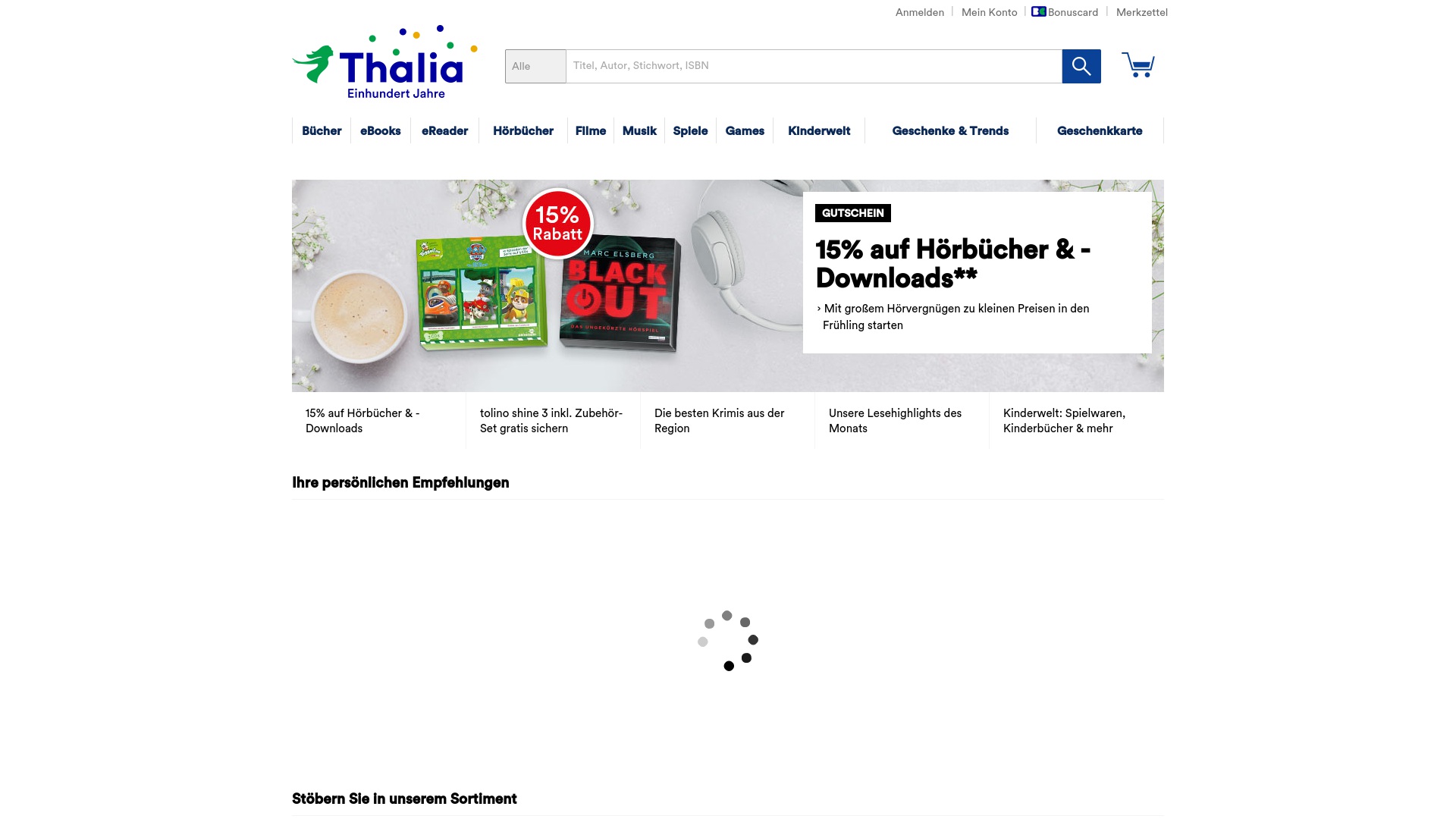 Geld zurück bei Thalia: Jetzt im Oktober 2023 Cashback für Thalia sichern