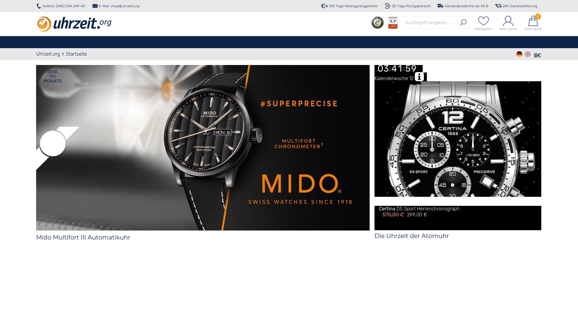 Geld zurück bei Uhrzeit: Jetzt im Dezember 2025 Cashback für Uhrzeit sichern