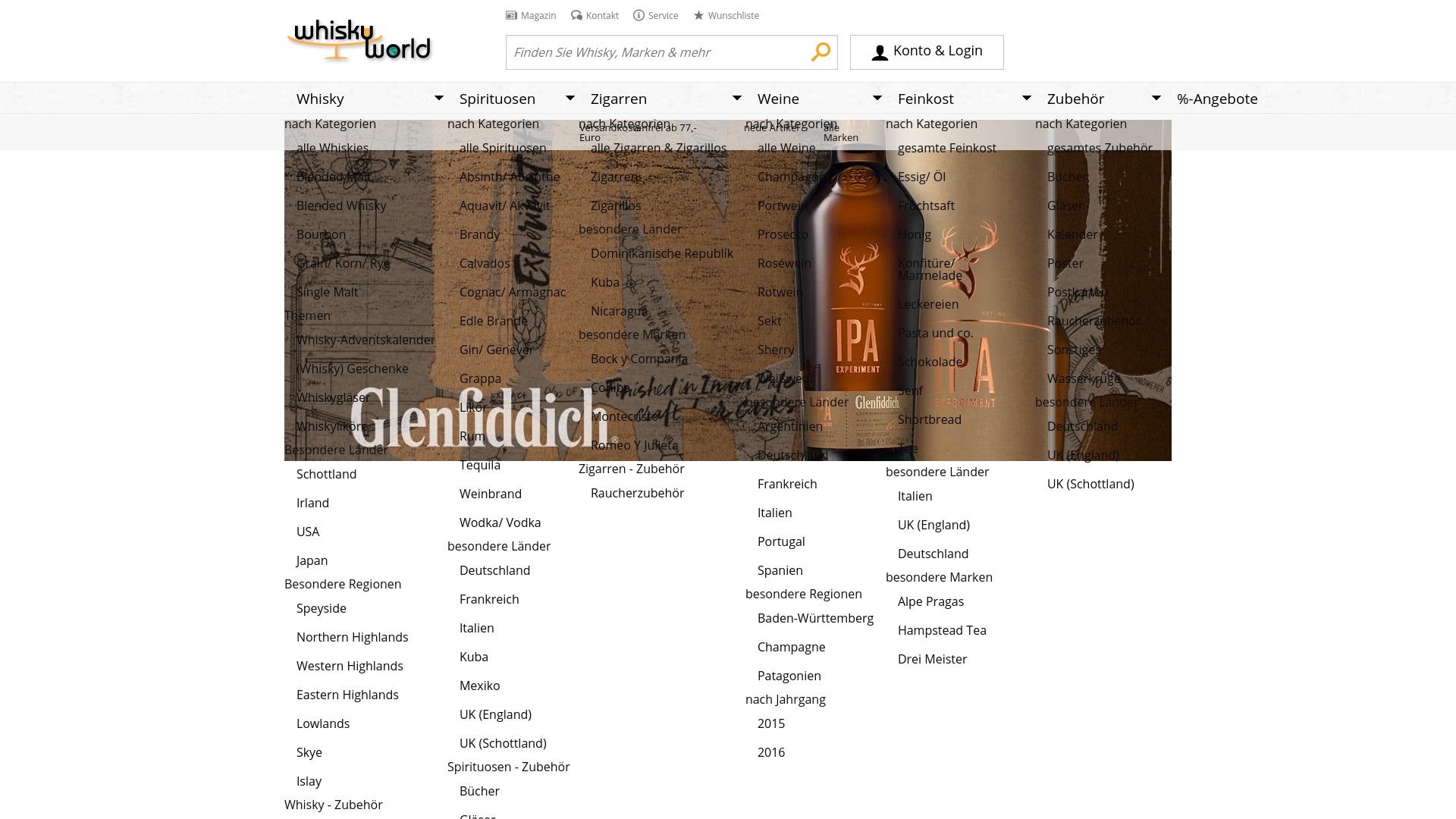 Geld zurück bei Whiskyworld: Jetzt im Juli 2025 Cashback für Whiskyworld sichern